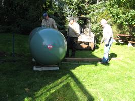 Propane tank installation 2010